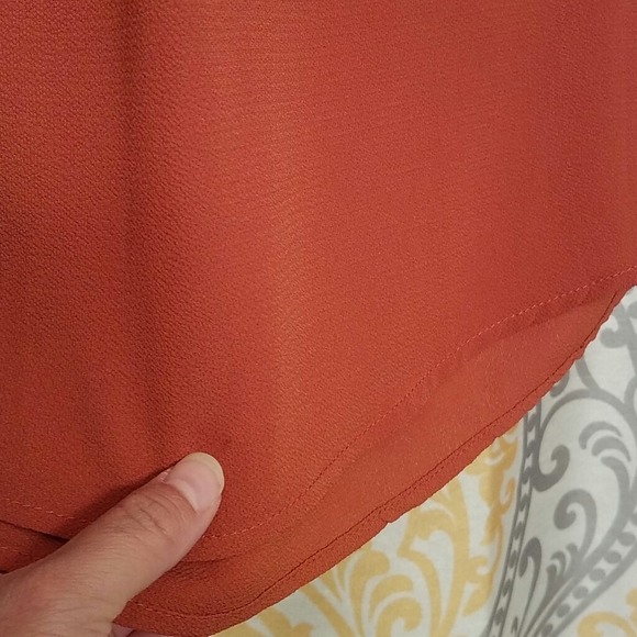 Jon & Anna Burnt Orange Blouse, Small - Picture 6 of 7